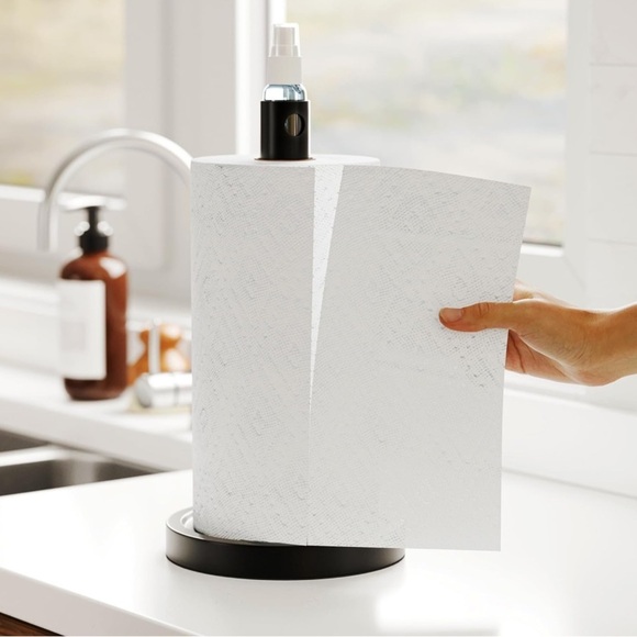 SpaceAid Paper Towel Holder with Spray Bottle - Picture 2 of 6